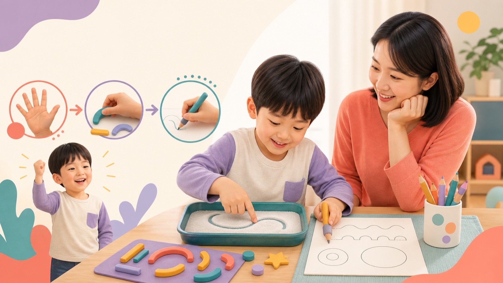 孩子几岁开始写英语?4–8岁书写启蒙顺序、每天10分钟与7天计划